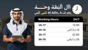 أوقات عمل خدمة مندوب توصيل العين