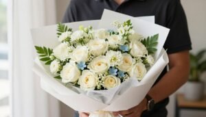 باقة زهور فاخرة من خدمة توصيل زهور لايث دليفري