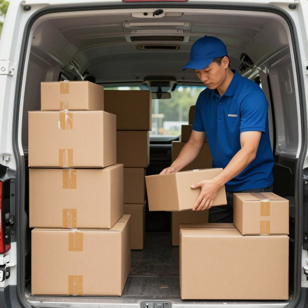 توصيل الطرود والبضائع في نفس اليوم