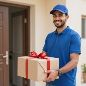 توصيل الطرود والهدايا مع مندوب ام القوين