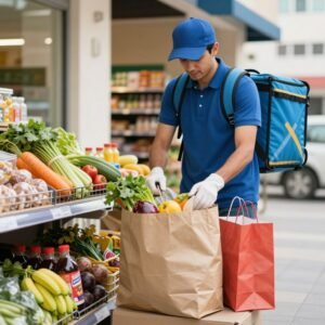 توصيل المشتريات والبقالة في أبوظبي