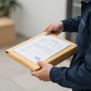 توصيل الوثائق والمستندات الهامة بواسطة مندوب توصيل طلبات