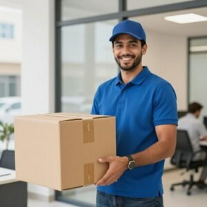 توصيل طلبات الشركات مع مندوب ام القوين