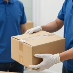 خدمة توصيل طلبات آمنة من مندوب توصيل طلبات محترف