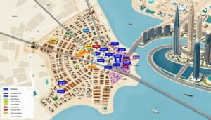 خريطة مناطق تغطية خدمة مندوب توصيل دبي