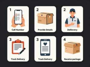 خطوات طلب خدمة مندوب توصيل بالامارات
