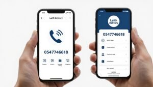 طرق التواصل مع مندوب توصيل في العين
