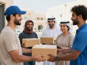 عملاء راضون عن خدمة توصيل طلبات عجمان