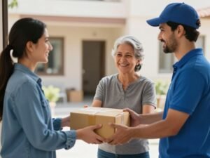 عملاء سعداء بخدمة مندوب توصيل عجمان