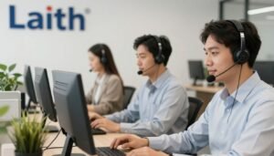 فريق خدمة العملاء في ليث للتوصيل جاهز للرد على استفساراتك وطلباتك