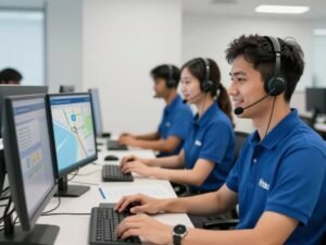 فريق خدمة العملاء لمندوب توصيل سريع في أبوظبي