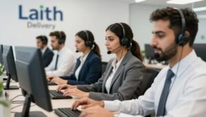 فريق خدمة عملاء Laith Delivery جاهز للمساعدة والرد على استفساراتك