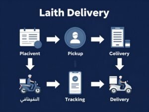 مراحل توصيل الطلبات من شركة لايث دليفري مراحل توصيل الطلبات من شركة لايث دليفري