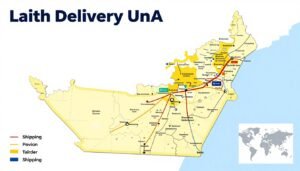 مناطق خدمة شركة توصيل معتمدة في الإمارات مناطق خدمة شركة توصيل معتمدة في الإمارات