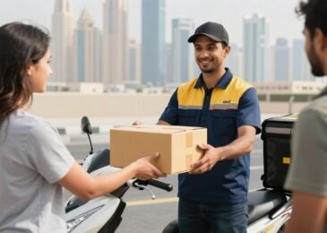 مندوب توصيل في دبي