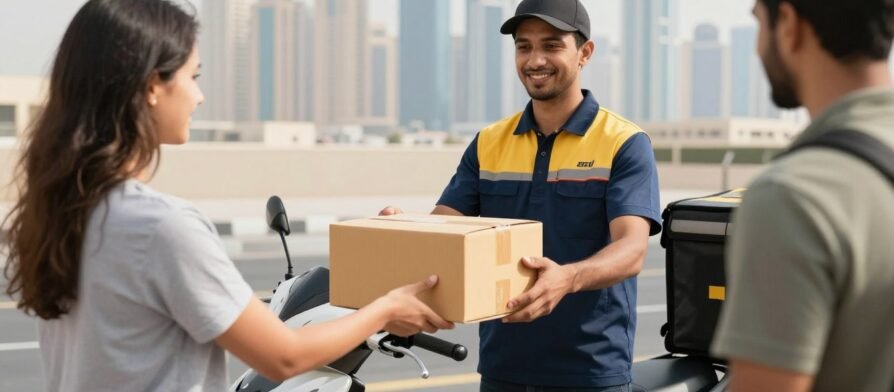 مندوب توصيل في دبي