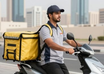 مندوب توصيل موثوق في العين يقدم خدمة سريعة وآمنة