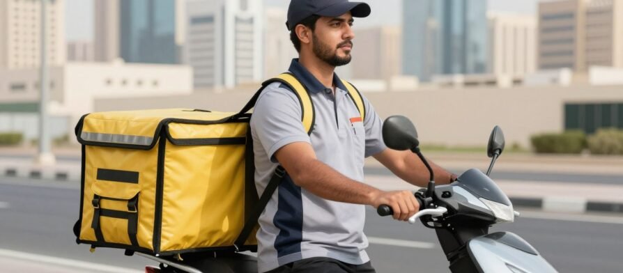 مندوب توصيل موثوق في العين يقدم خدمة سريعة وآمنة