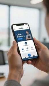 Customer calling Laith Delivery service