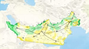 Map showing Laith Delivery company UAE coverage across all emirates