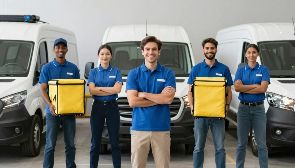 Professional delivery team of Laith Delivery company UAE
