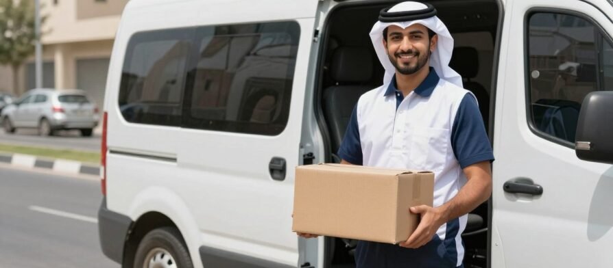 توصيل فوري - مندوب توصيل سريع يسلم الطلبات في الوقت المحدد