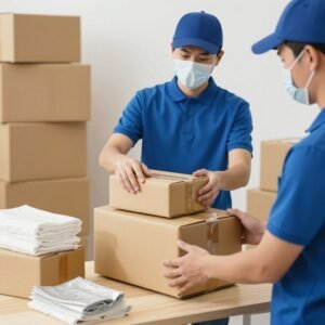 خدمات توصيل البضائع والطرود بأمان