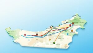 خريطة تغطية خدمات التوصيل في جميع إمارات الدولة