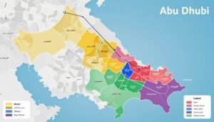 خريطة توصيل أبوظبي - مناطق التغطية الشاملة