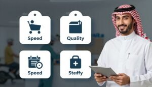 مميزات خدمة التوصيل - السرعة والجودة والأمان