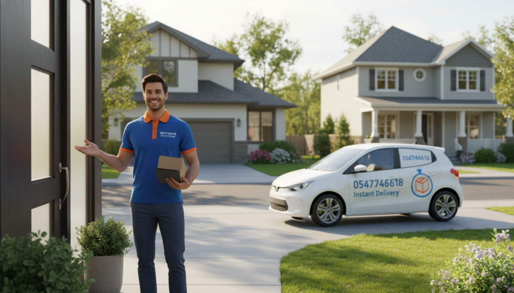 خدمة توصيل من الباب للباب